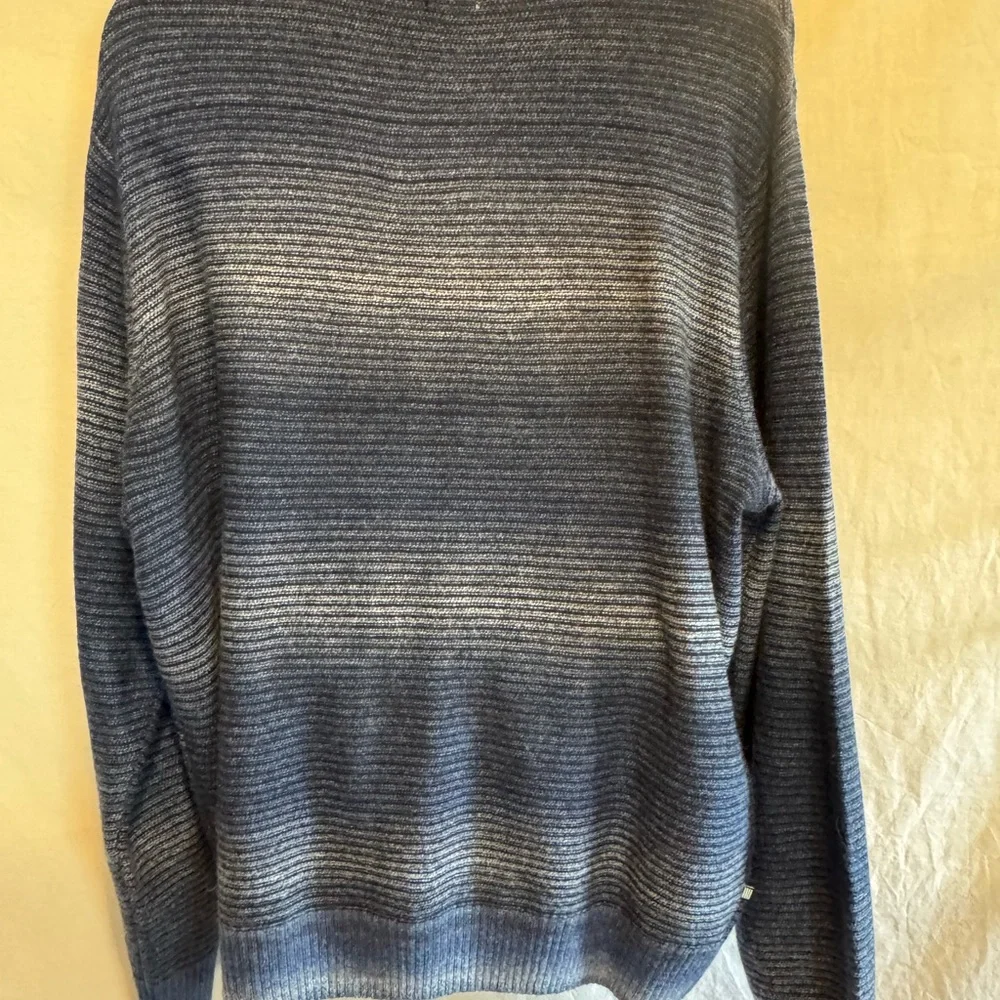 A-187 Men’s‎ Geoffrey Beene Blue & Gray Long Sleeve Pullover Sweater Size XXL